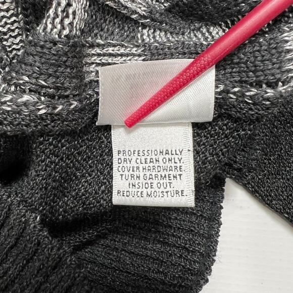 St John Sport Marie Gray Wool Jacket SIZE S Full Zip Studded Metallize Cardigan - Picture 6 of 12